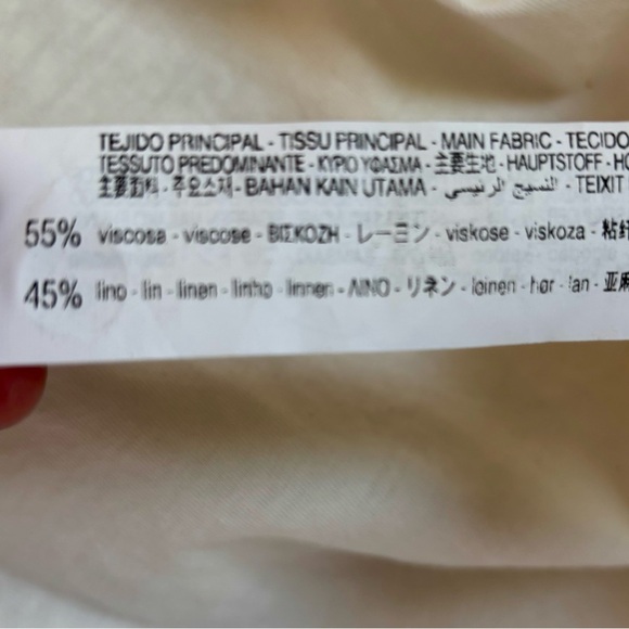 ZARA Cream Bishop Sleeve Blouse with Ruched Details - Picture 8 of 8